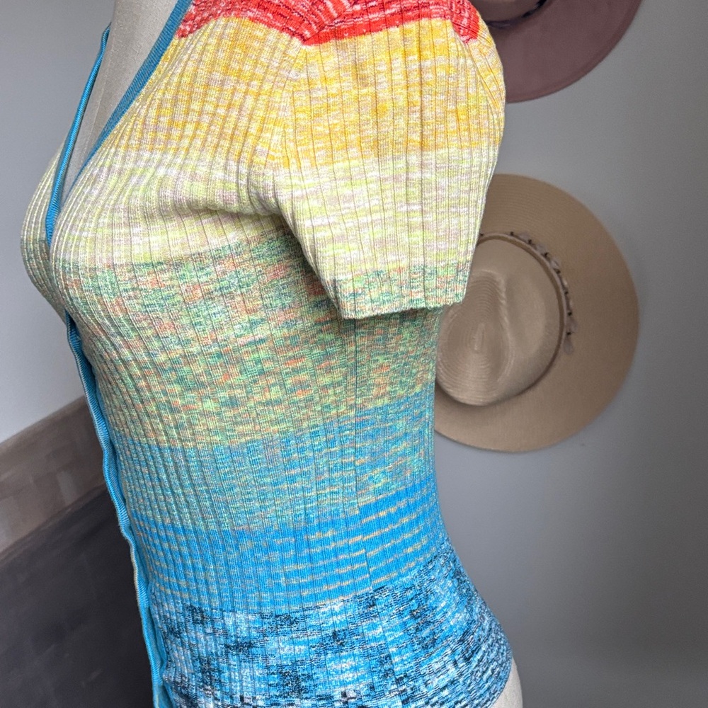STAUD Multicolor Striped Knit Top - Picture 5 of 7
